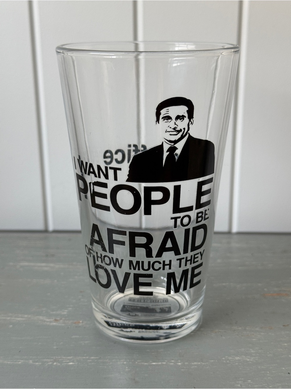 The Office Love Me Pint Glass Drinkware Michael Scott | Collectors Item